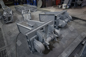 Натяжные секции для топливоподачи и шлакоудаления